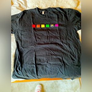 HRC black t-shirt, 100% combed cotton.